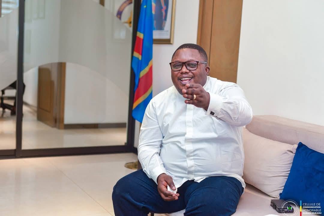 Président Aubain Mukanu lors d'un échange
